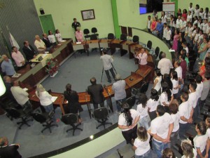 Read more about the article Escolas do município são homenageadas na Câmara Municipal