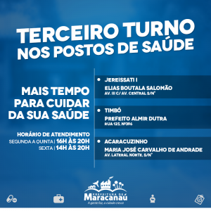 Leia mais sobre o artigo UPA 24 horas, Unidade de Atendimento Básico e Terceiro Turno nos Postos garantem mais locais e tempo para cuidar da saúde dos maracanauenses 