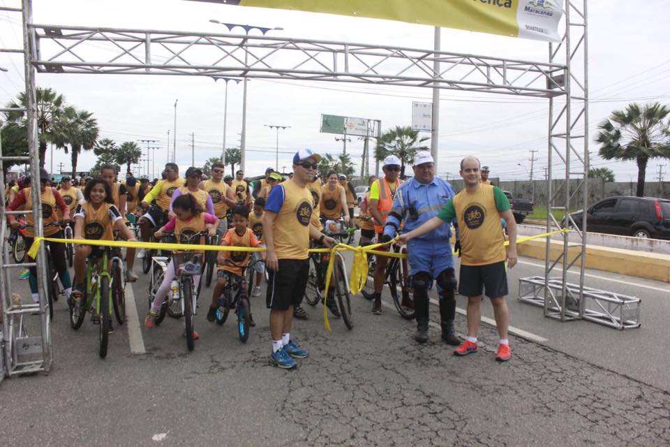 Você está visualizando atualmente Maracanaú realiza passeio ciclístico em alusão ao Maio Amarelo