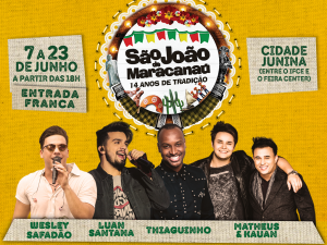 Leia mais sobre o artigo São João de Maracanaú 2018 terá Wesley Safadão, Thiaguinho, Luan Santana e Matheus & Kauan