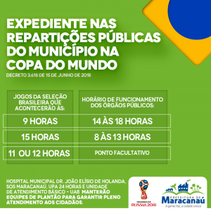 ATENÇÃO! Horário de expediente nas repartições públicas nos dias