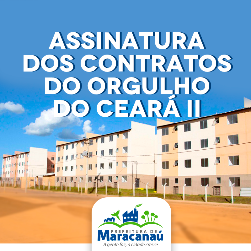 Você está visualizando atualmente Seinfra divulga calendário de assinatura dos contratos do Orgulho do Ceará II