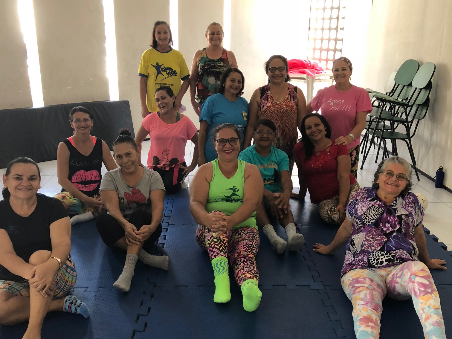 Você está visualizando atualmente Projeto Grupo de Pilates é realizado no posto de saúde do Timbó