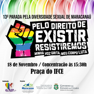 Leia mais sobre o artigo Maracanaú realizará a 13ª Parada pela Diversidade Sexual