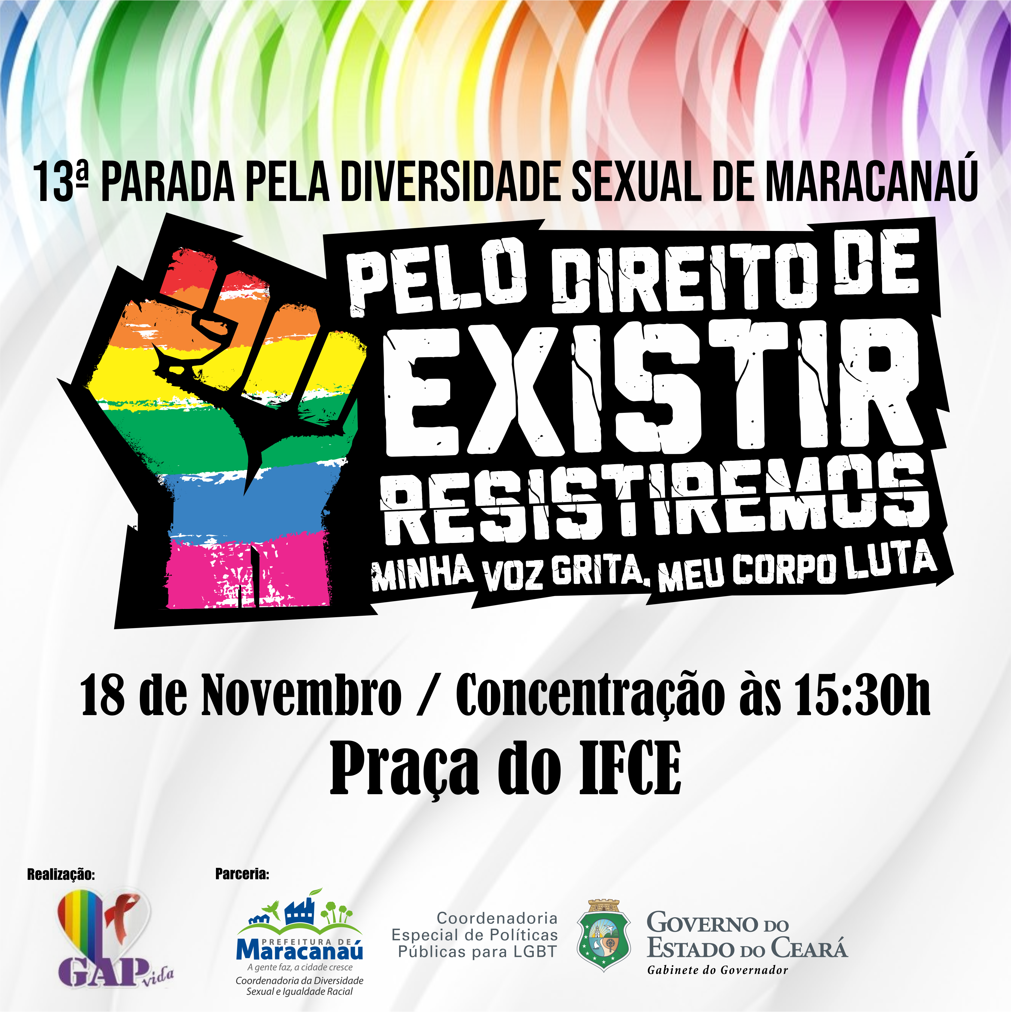Você está visualizando atualmente Maracanaú realizará a 13ª Parada pela Diversidade Sexual