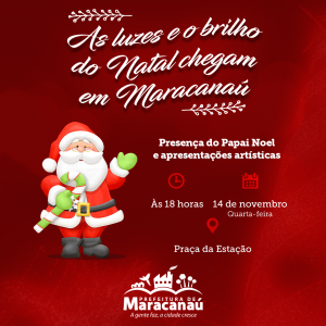 Read more about the article Iluminação de Natal será acesa amanhã em Maracanaú