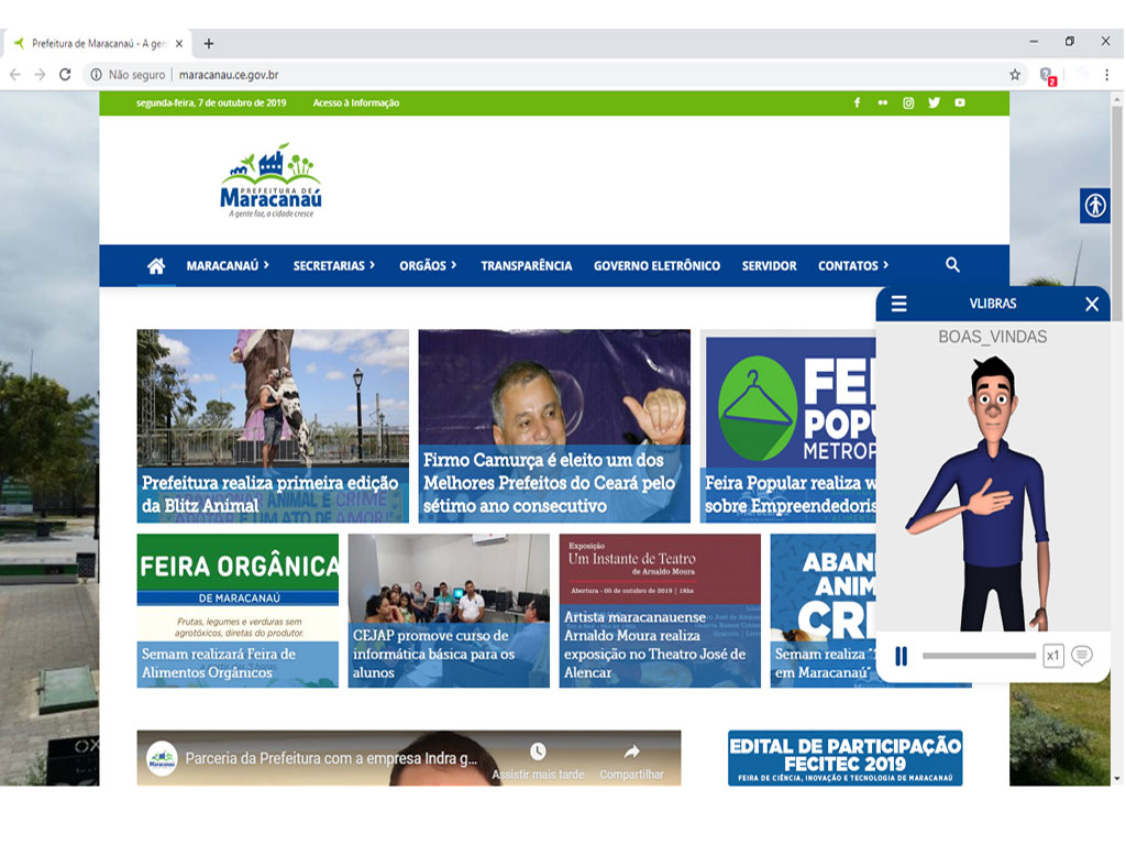 Você está visualizando atualmente Site da Prefeitura ganha nova ferramenta de acessibilidade para deficientes auditivos