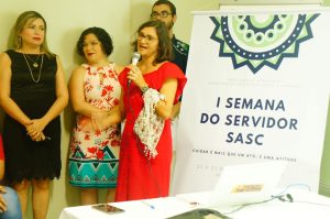 Read more about the article Servidores recebem homenagem no encerramento na I Semana do Servidor da Sasc