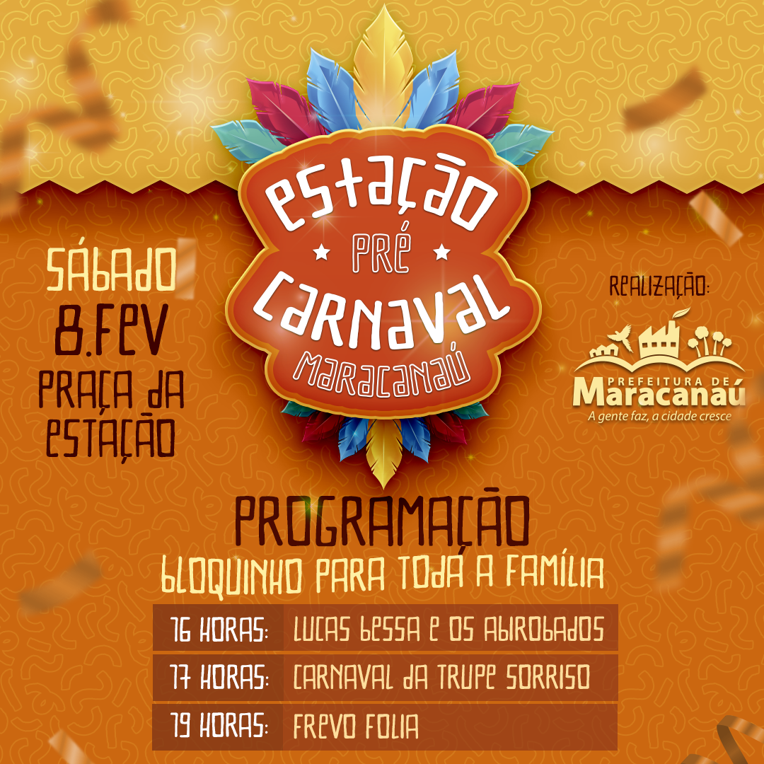 Você está visualizando atualmente Prefeitura divulga a programação do pré-carnaval deste sábado