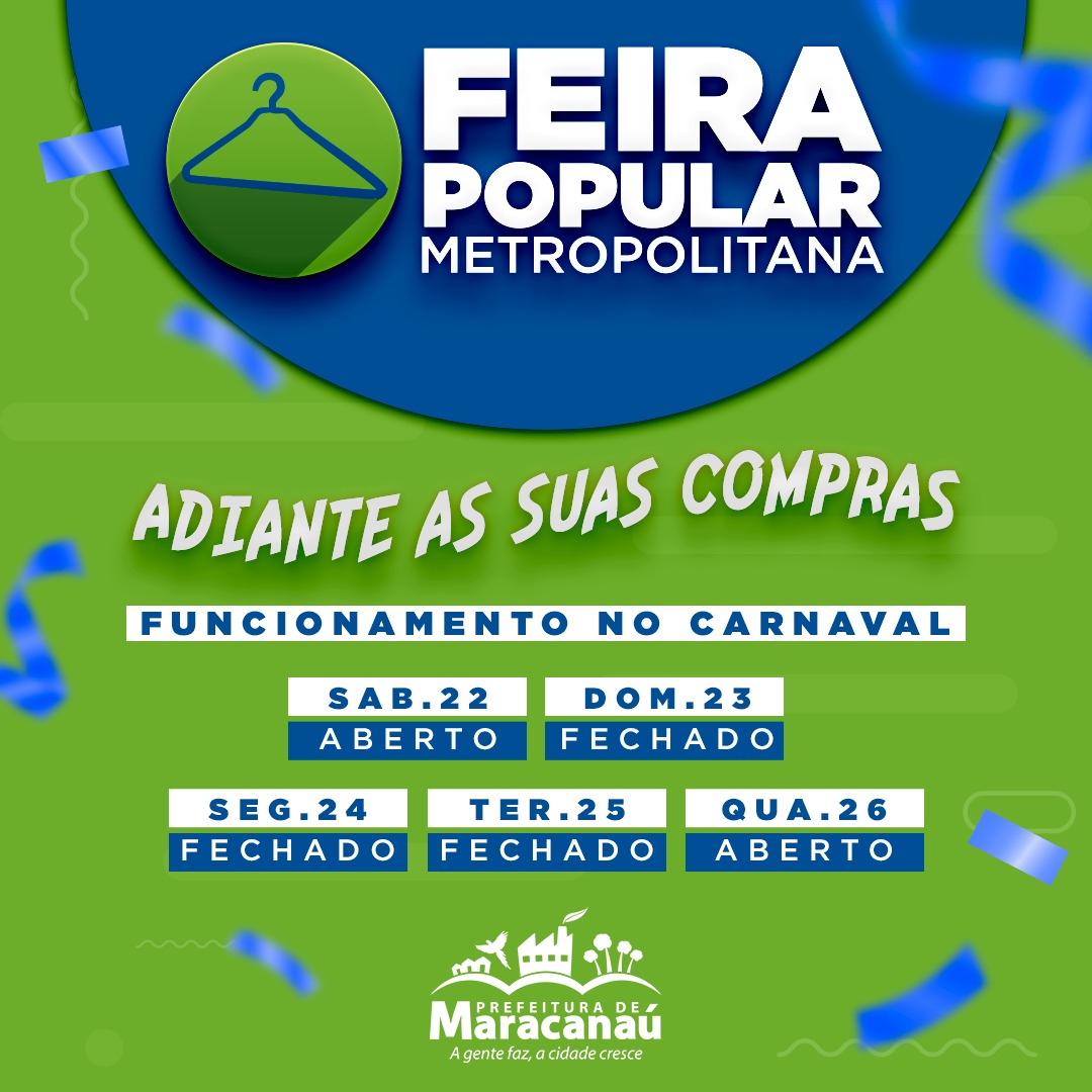 Você está visualizando atualmente Feira Popular de Maracanaú é opção de compras no Carnaval