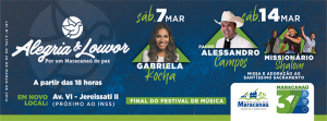 Leia mais sobre o artigo Alegria & Louvor terá shows com Gabriela Rocha, Padre Alessandro Campos, Missionário Shalom e Banda Som & Louvor