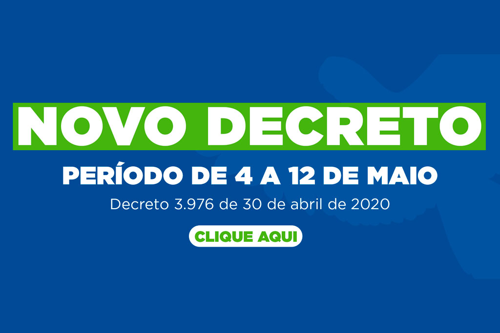 No momento, você está visualizando Coronavírus: Novo decreto prorroga ponto facultativo até 12 de maio e recomenda distanciamento e isolamento social com o uso de máscaras