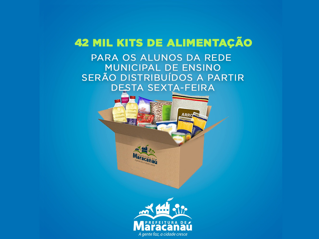 You are currently viewing Prefeitura de Maracanaú inicia amanhã a entrega de 42 mil kits alimentares para estudantes da Rede Municipal de Ensino
