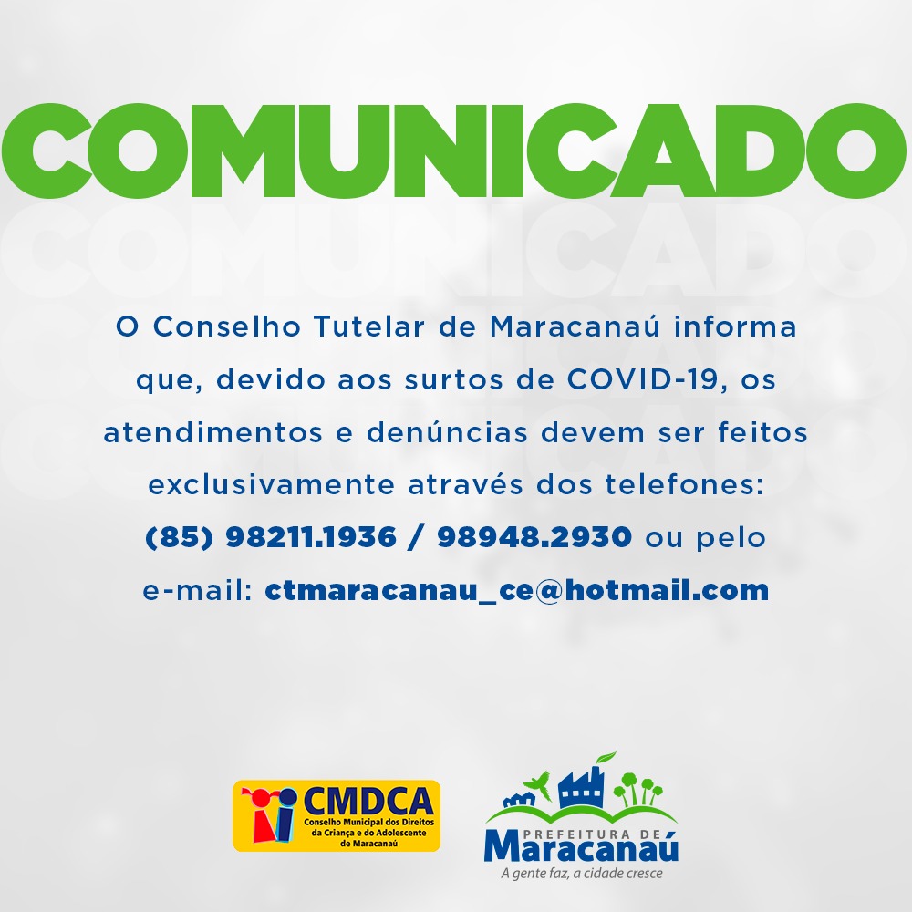 You are currently viewing Conselho Tutelar informa sobre atendimento durante a pandemia