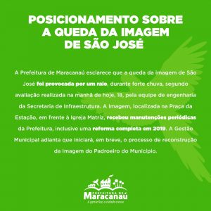 Leia mais sobre o artigo Posicionamento sobre a queda da Imagem de São José