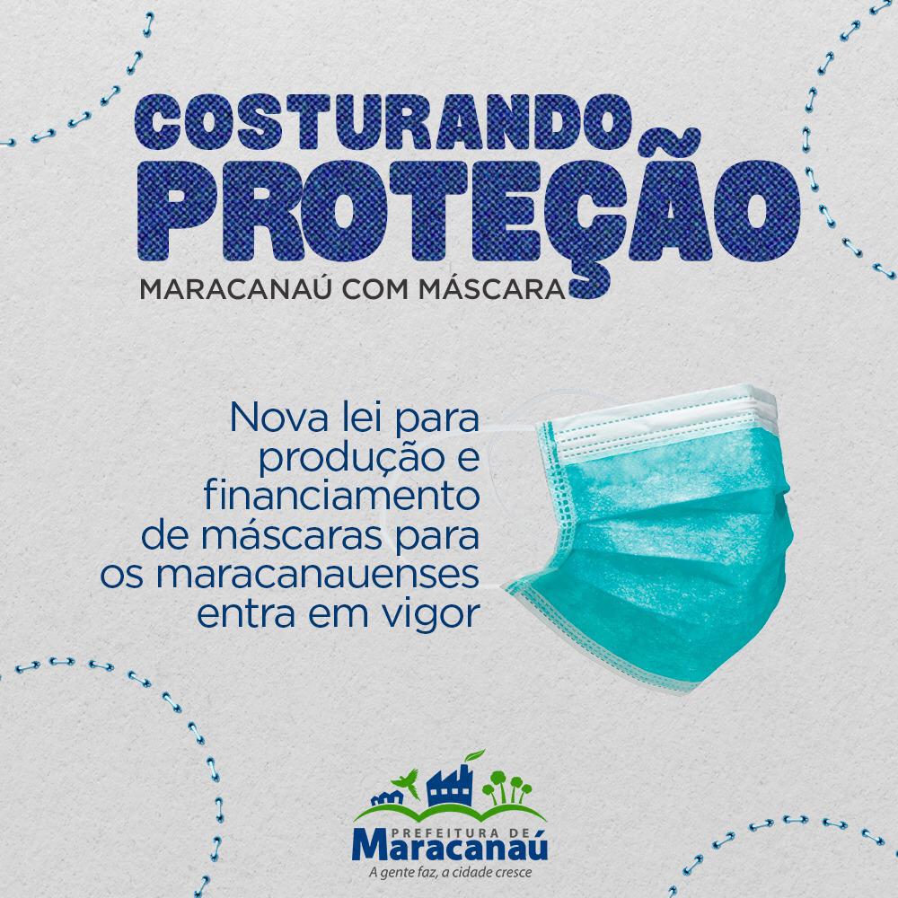 No momento, você está visualizando Nova lei para produção e financiamento de máscaras para os maracanauenses entra em vigor