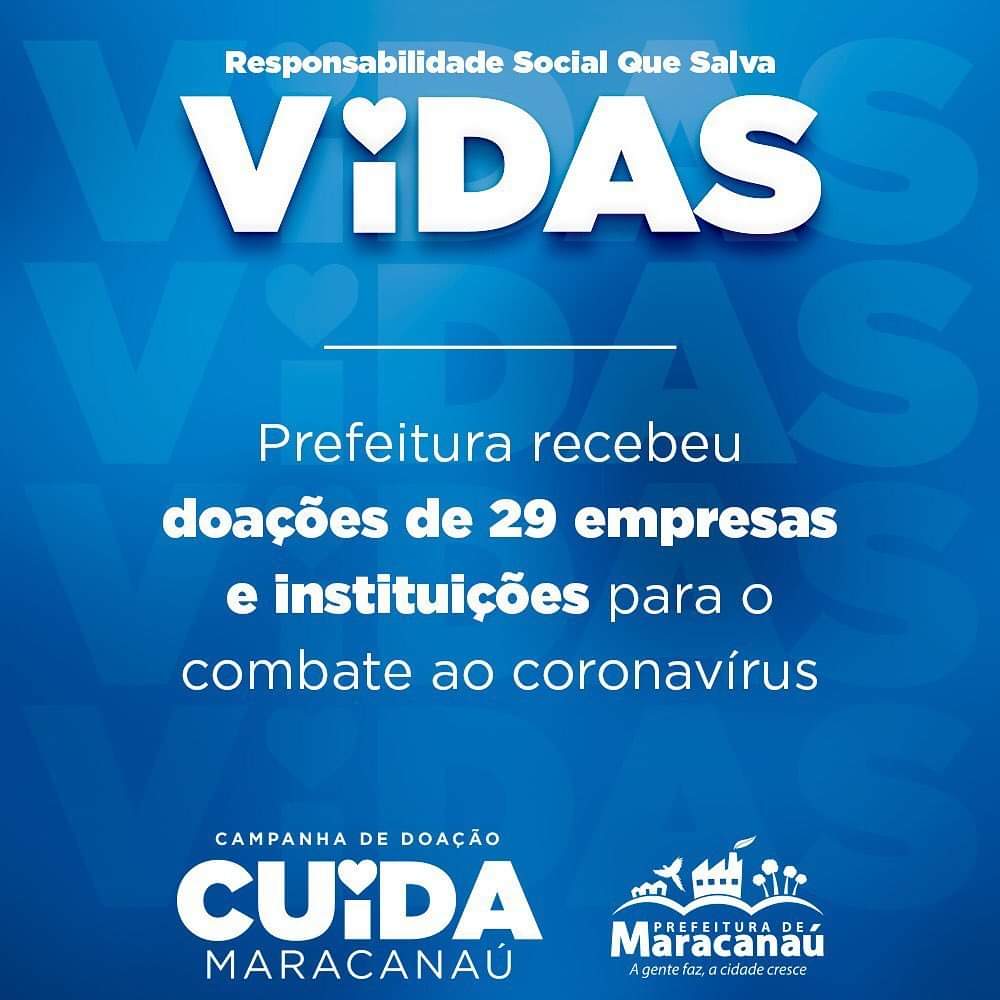Você está visualizando atualmente Campanha Cuida Maracanaú: Prefeitura já recebeu doações de 29 empresas e instituições para o combate ao coronavírus