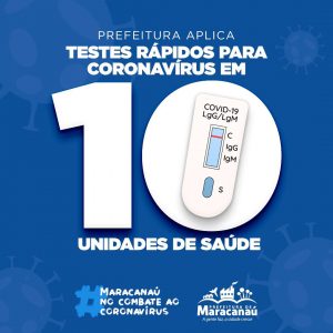 Read more about the article Testes rápidos para Coronavírus são aplicados em 10 unidades de saúde de Maracanaú