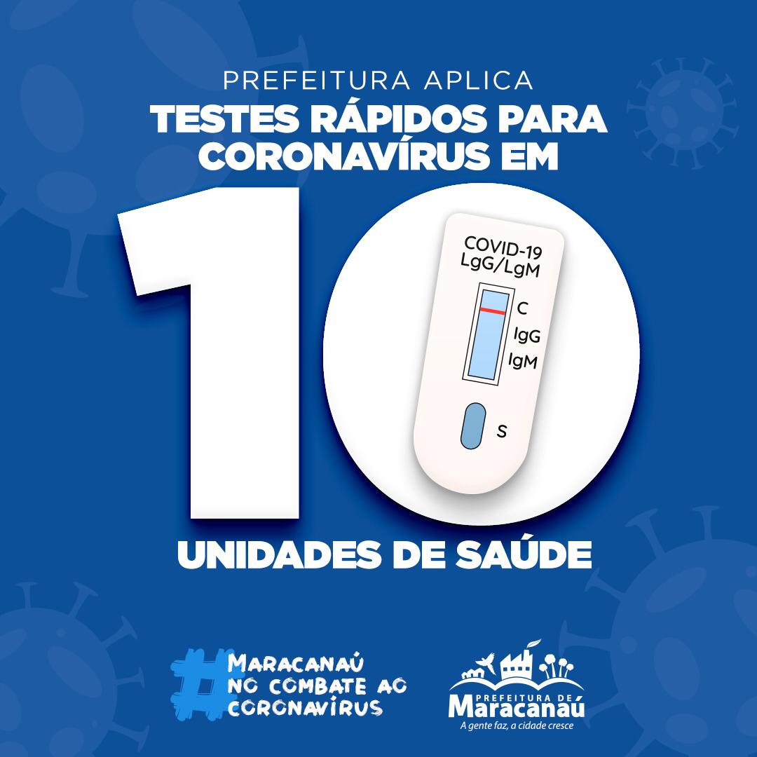 Você está visualizando atualmente Testes rápidos para Coronavírus são aplicados em 10 unidades de saúde de Maracanaú