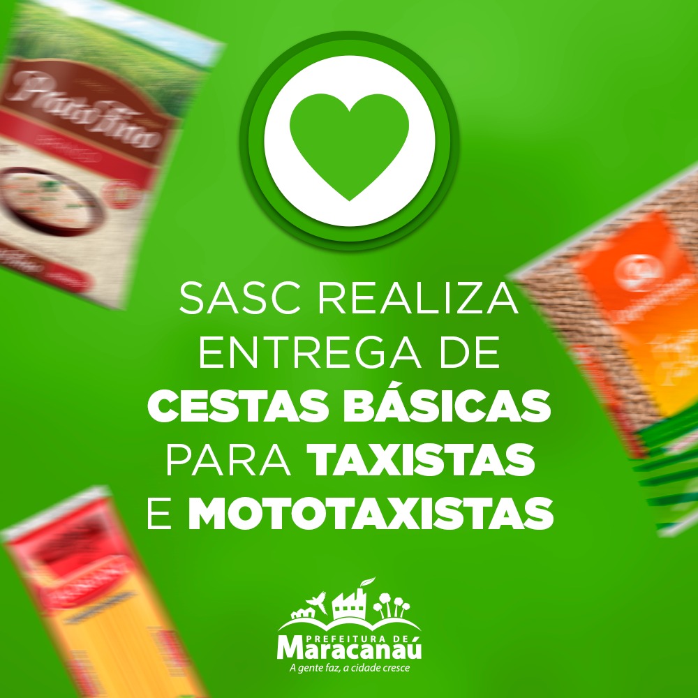 No momento, você está visualizando Sasc realiza entrega de cestas básicas para taxistas e mototaxistas