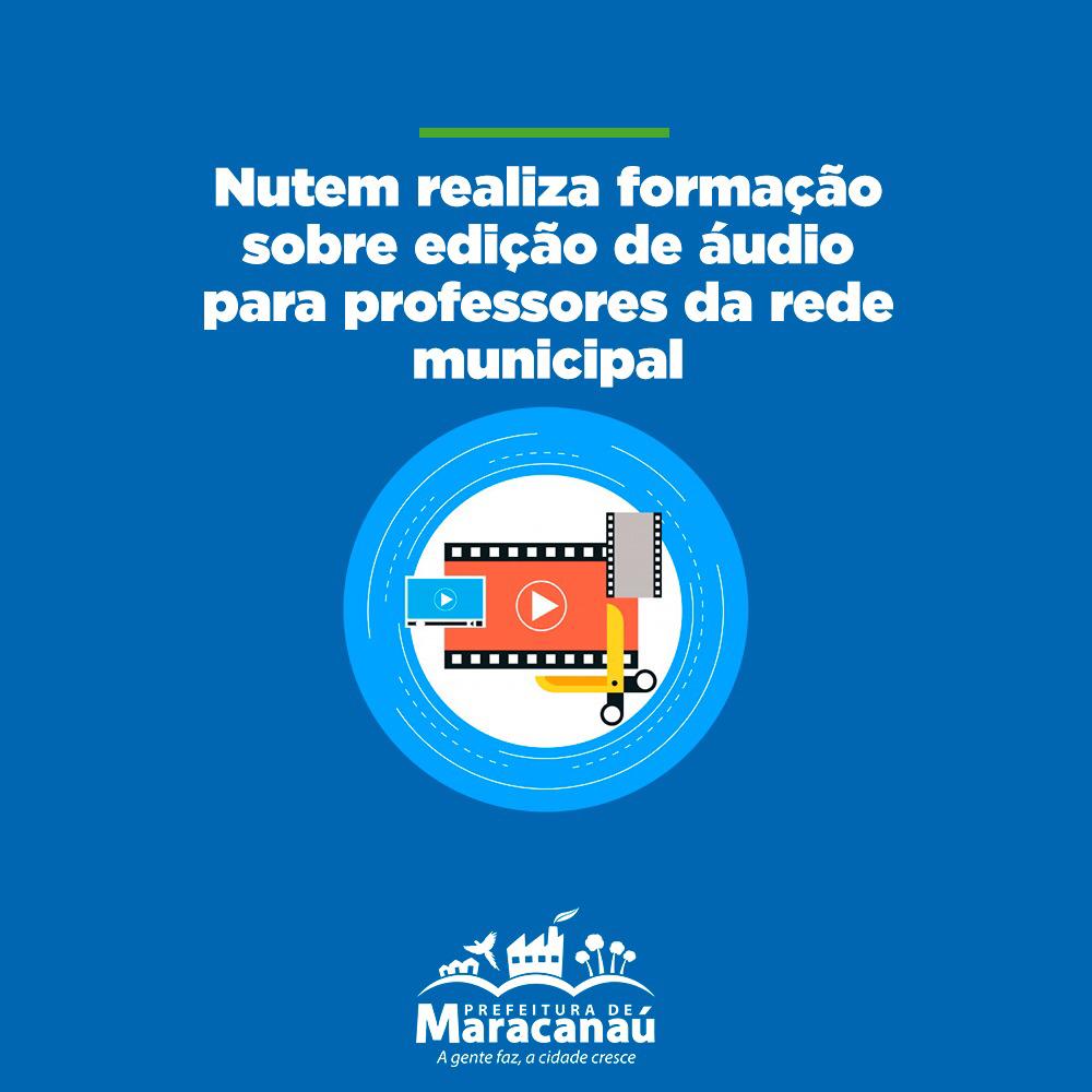 Você está visualizando atualmente Nutem realiza formação sobre edição de áudio para professores da rede municipal