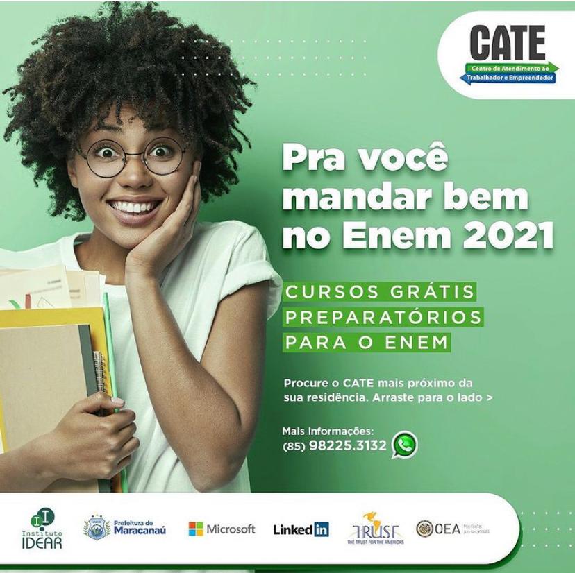 No momento, você está visualizando CATE’s abrem inscrições para Cursinho Preparatório do Enem