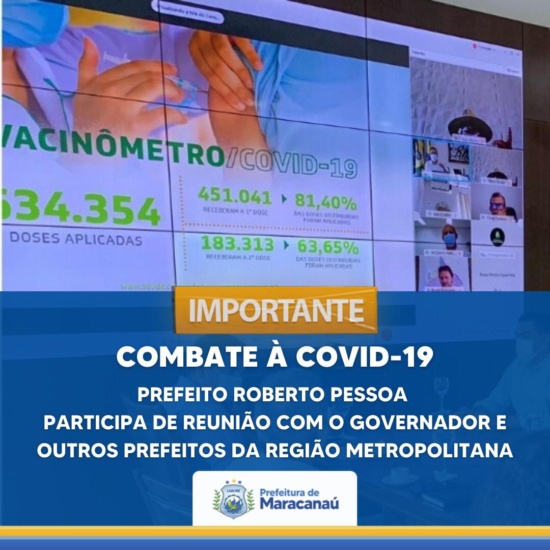 Leia mais sobre o artigo Combate ao Coronavírus: Prefeito Roberto Pessoa participa de reunião com prefeitos da Região Metropolitana e Governador