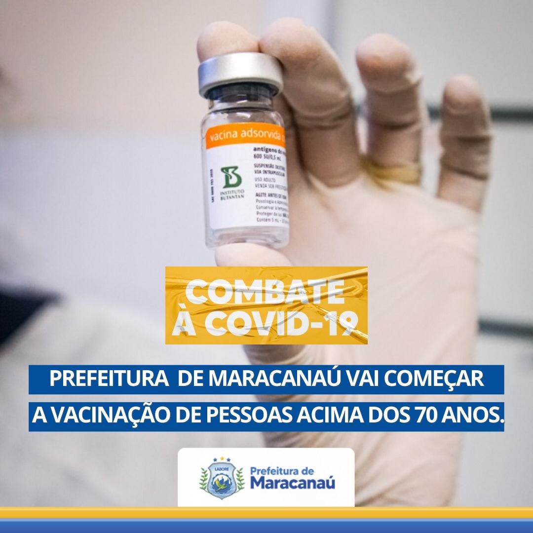 Você está visualizando atualmente Prefeitura de Maracanaú vai começar a vacinação de pessoas acima dos 70 anos