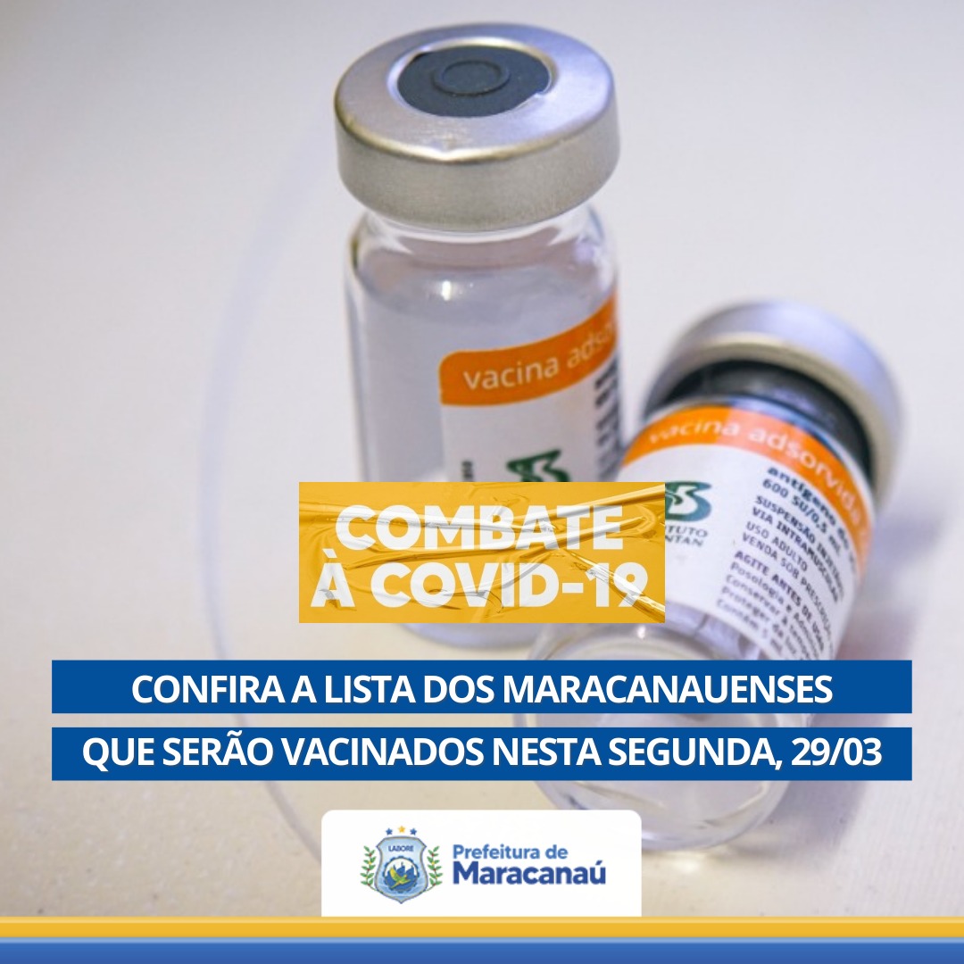 No momento, você está visualizando Prefeitura divulga relação de vacinação contra Covid-19 em idosos com 70 anos ou mais que receberão o imunizante amanhã, 29