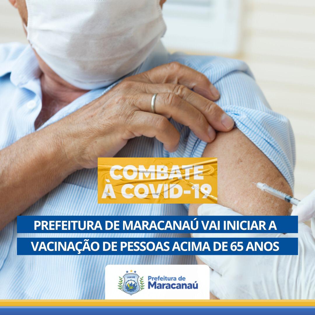 Você está visualizando atualmente COVID-19: Vacinação de pessoas acima de 65 anos inicia sábado, em Maracanaú