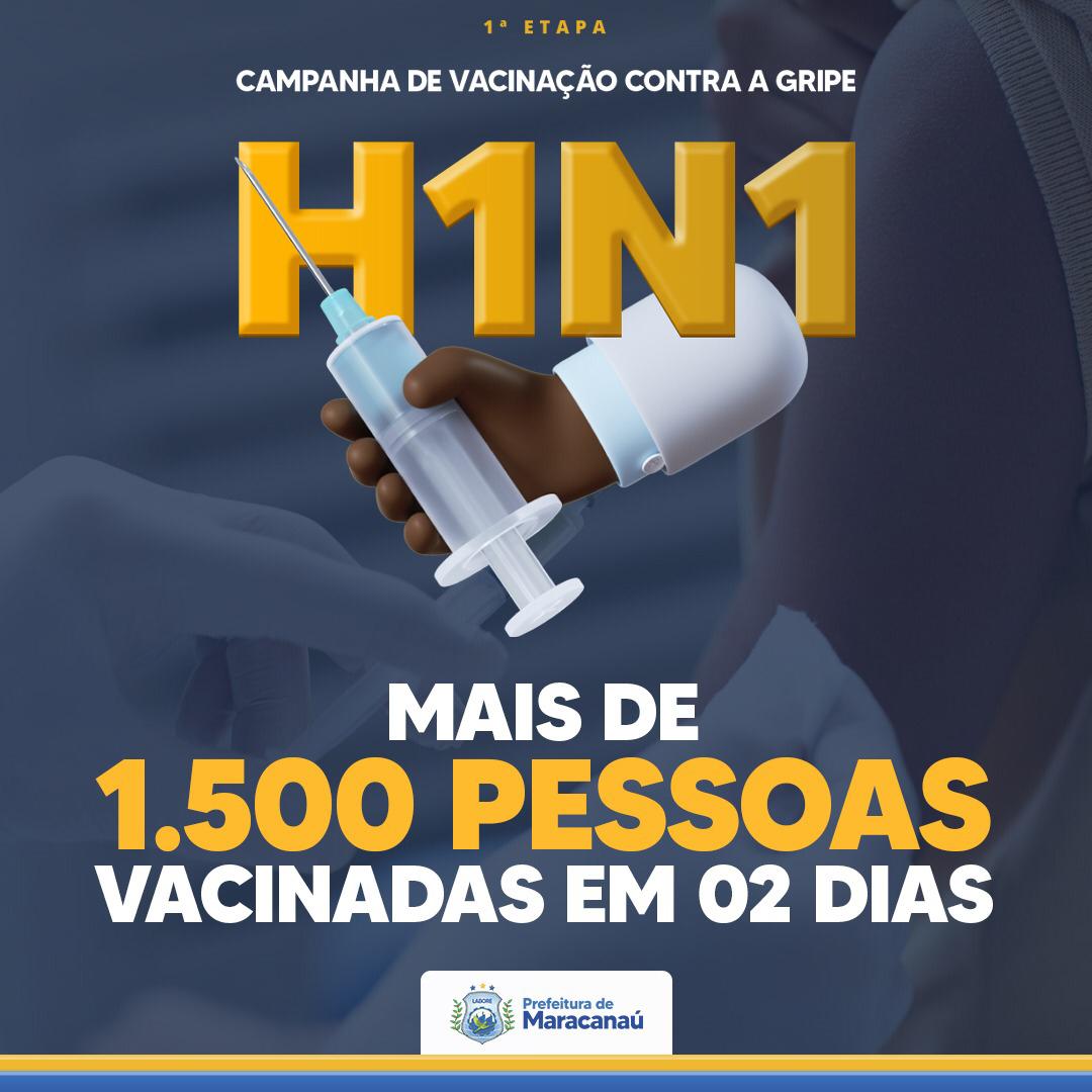 Read more about the article H1N1: Mais de 1.500 pessoas vacinadas em dois dias