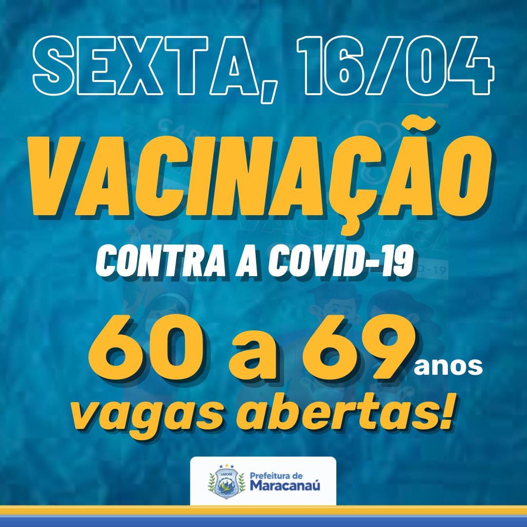 No momento, você está visualizando COVID-19: MARACANAÚ AMPLIA VACINAÇÃO PARA PESSOAS ACIMA DE 60 ANOS
