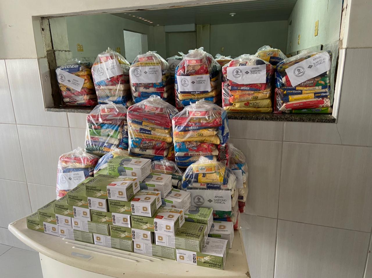 Read more about the article Prefeitura recebe doação de 150 cestas básicas do grupo empresarial Sumitomo