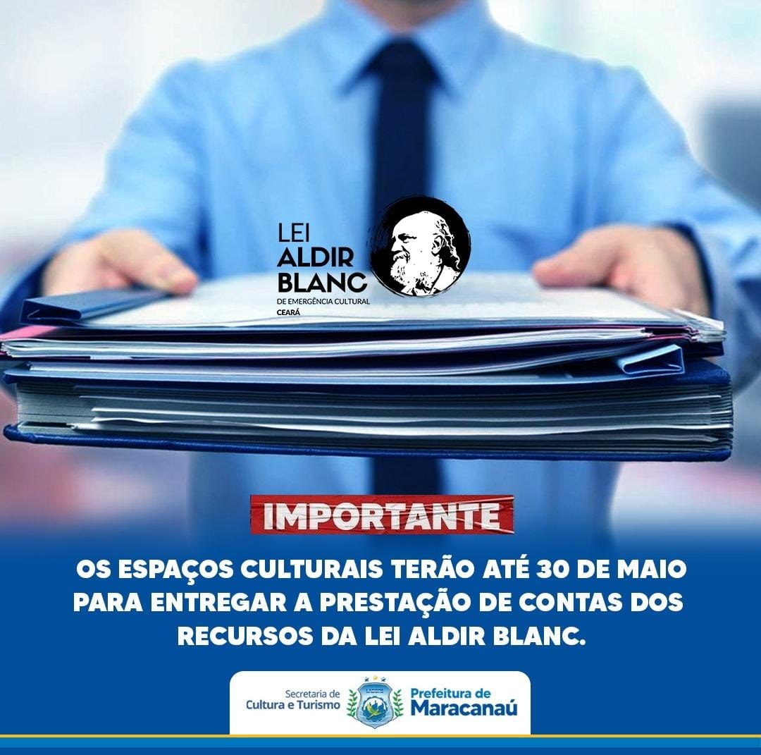 Read more about the article Secult prorroga prazo para Prestação de Contas da Lei Aldir Blanc