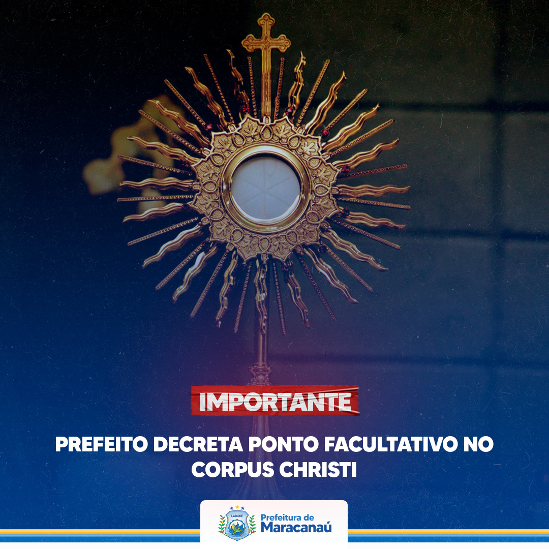 You are currently viewing Prefeito decreta ponto facultativo no Corpus Christi