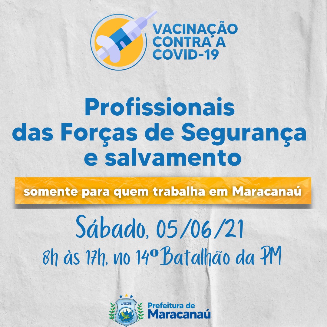 You are currently viewing Maracanaú realiza vacinação dos profissionais das forças de segurança e salvamento