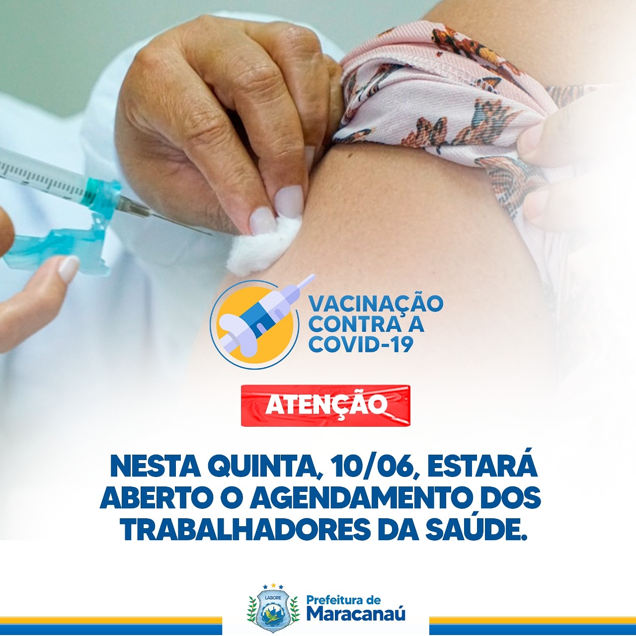 Você está visualizando atualmente Prefeitura abre agendamento de vacinação para profissionais da saúde