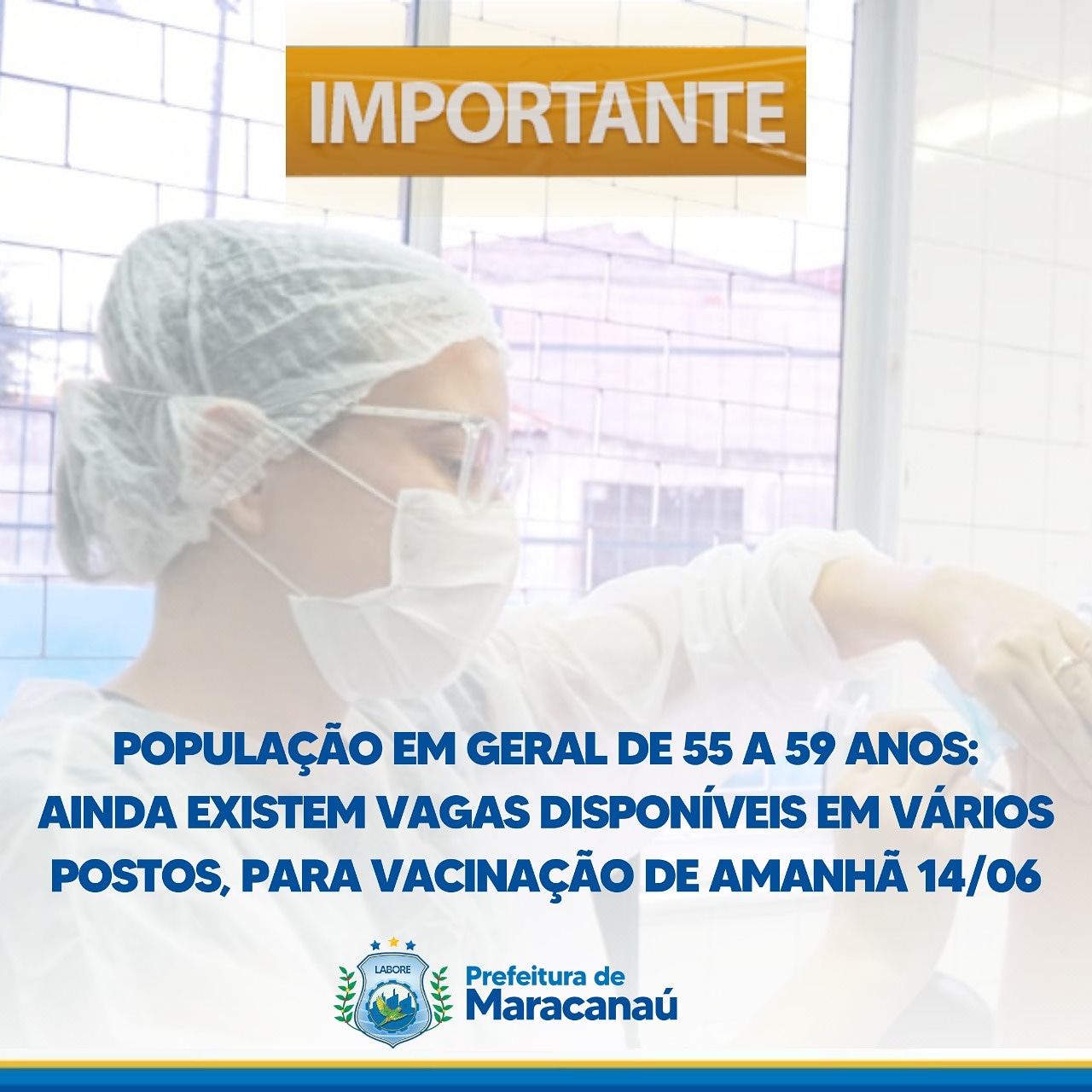 Leia mais sobre o artigo Confira os postos com vagas disponíveis para vacinação de 55 a 59 anos para amanhã, 14/06