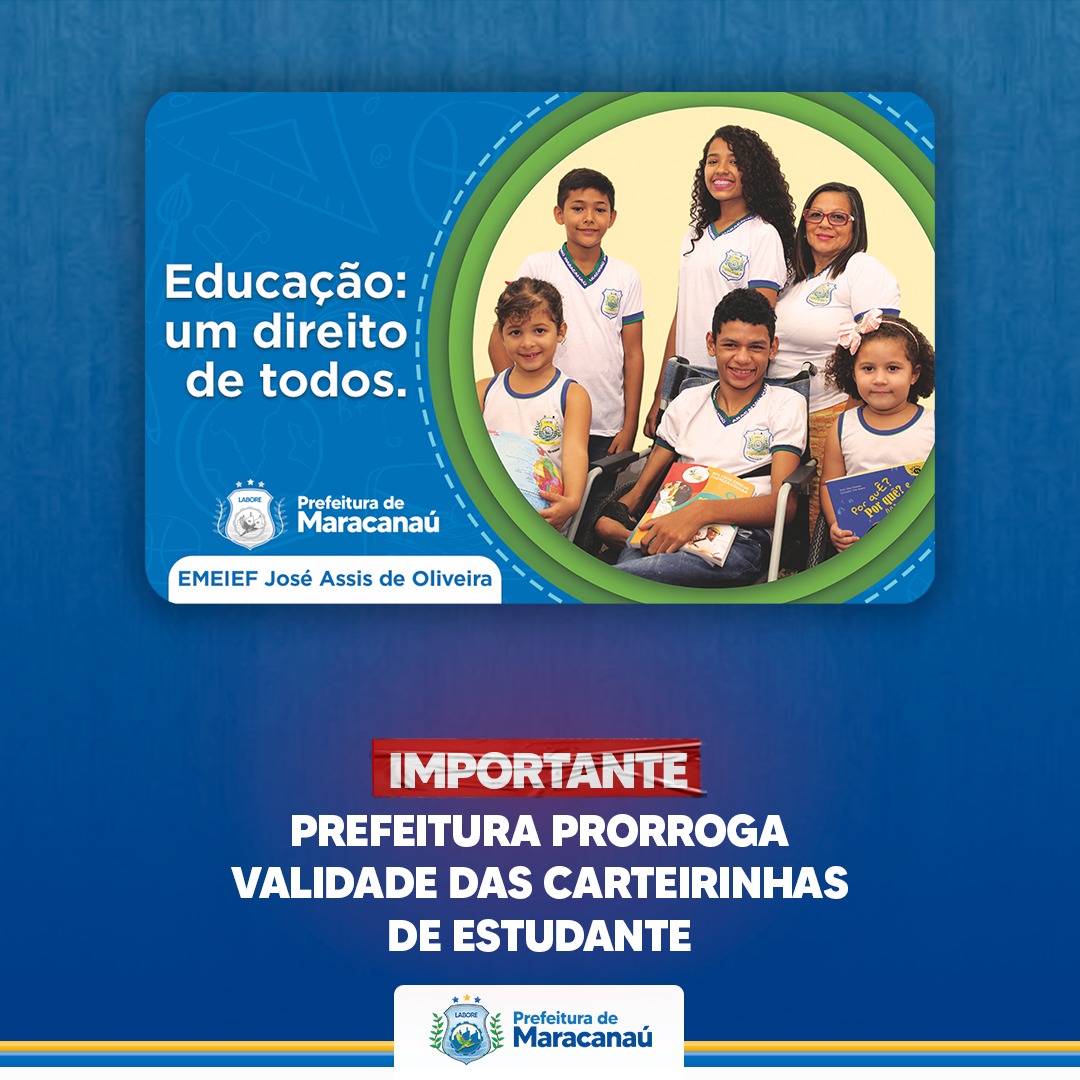 Read more about the article Prefeitura prorroga validade das carteirinhas de estudante