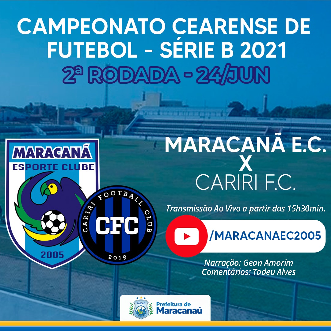 Você está visualizando atualmente Maracanã enfrenta equipe do Cariri pela segunda rodada do Cearense 2021