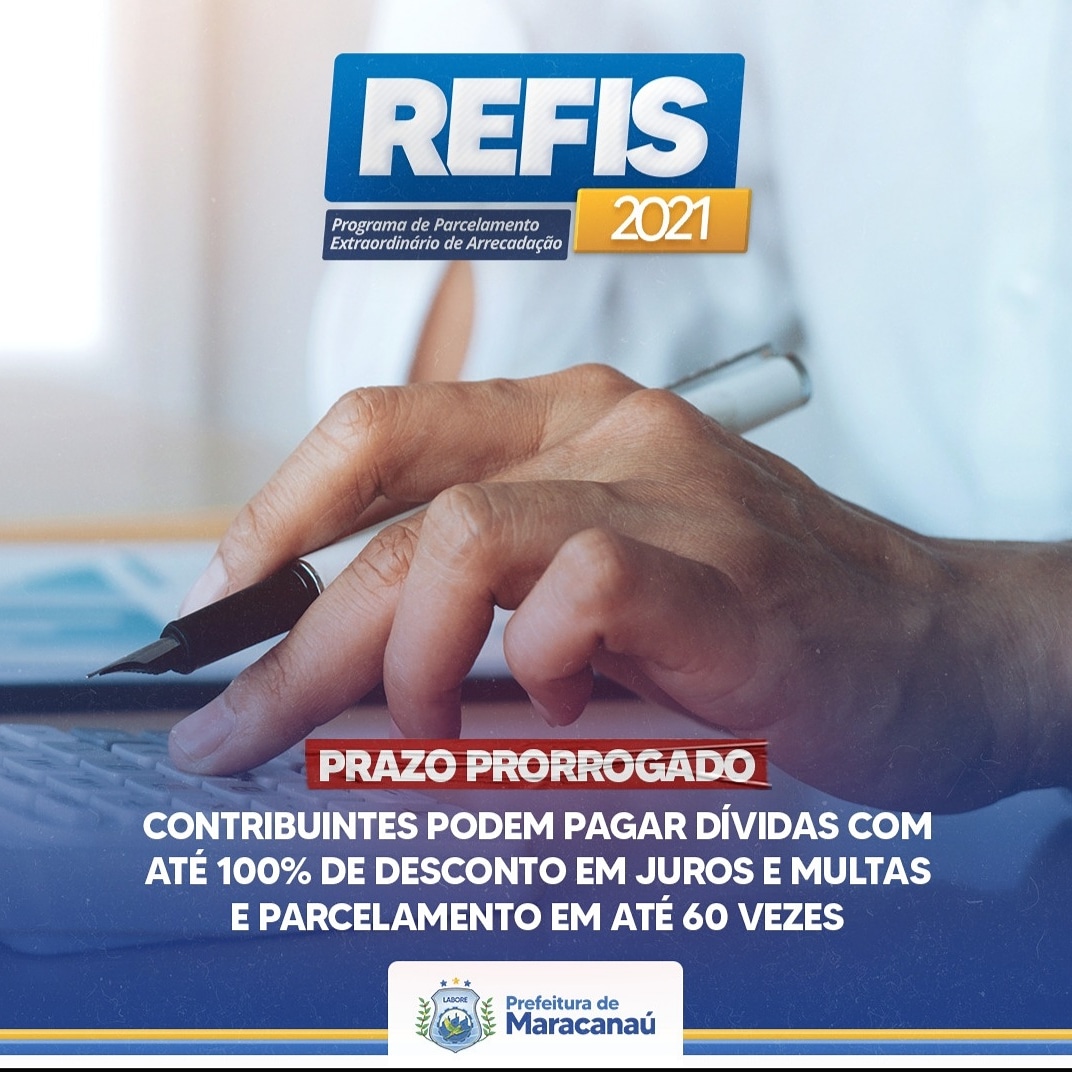 Você está visualizando atualmente Prefeitura prorroga prazo de adesão ao Refis 2021 para até 30 de dezembro