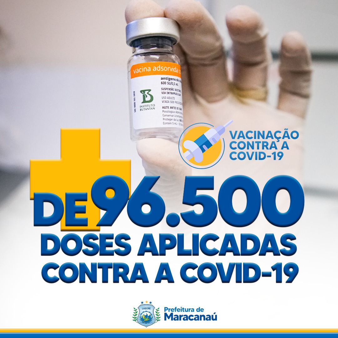 Você está visualizando atualmente Prefeitura de Maracanaú aplicou mais de 96.500 doses da vacina contra a Covid-19