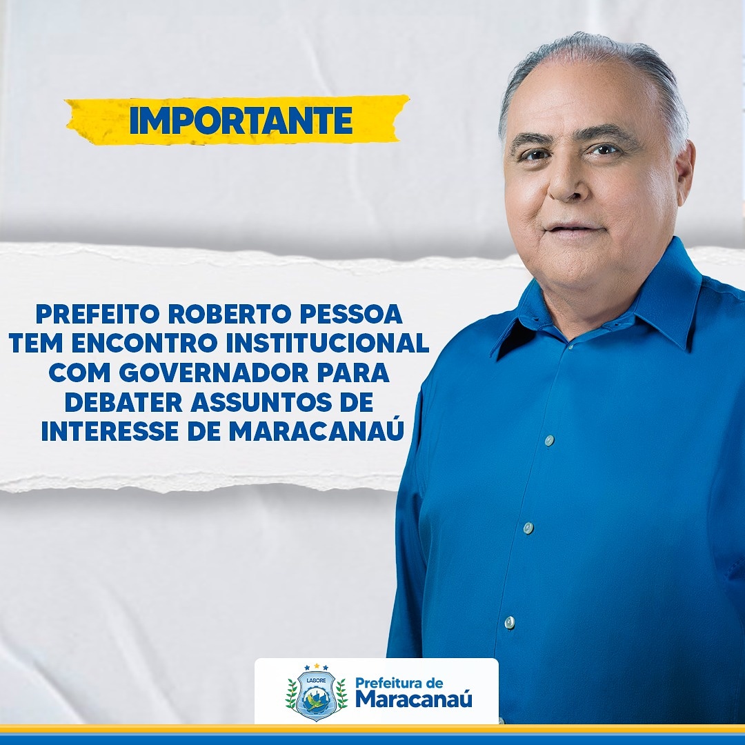 Você está visualizando atualmente Prefeito Roberto Pessoa tem encontro institucional com Governador para debater assuntos de interesse do Maracanaú