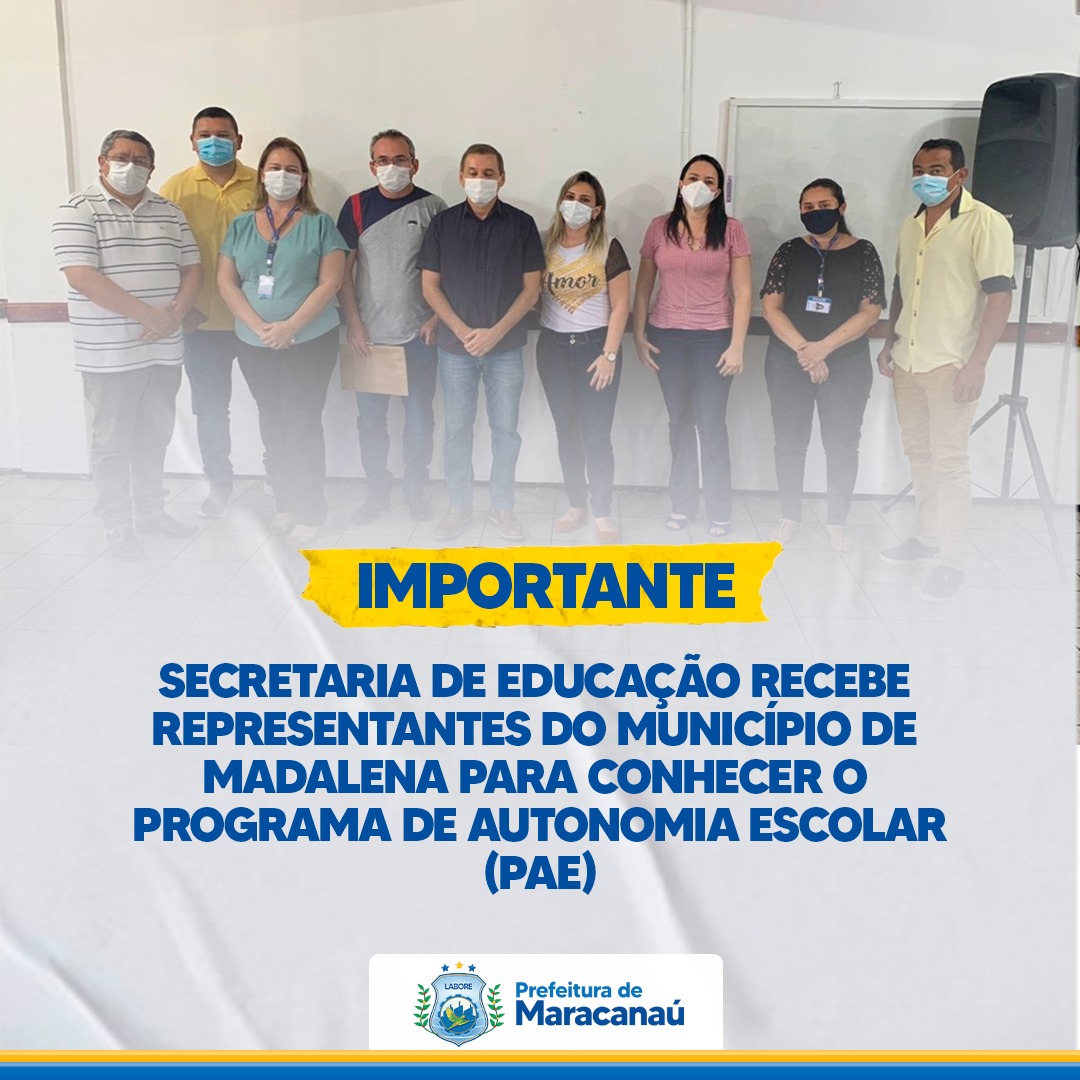 Read more about the article Secretaria de Educação recebe representantes do município de Madalena para conhecer o Programa de Autonomia Escolar (PAE)