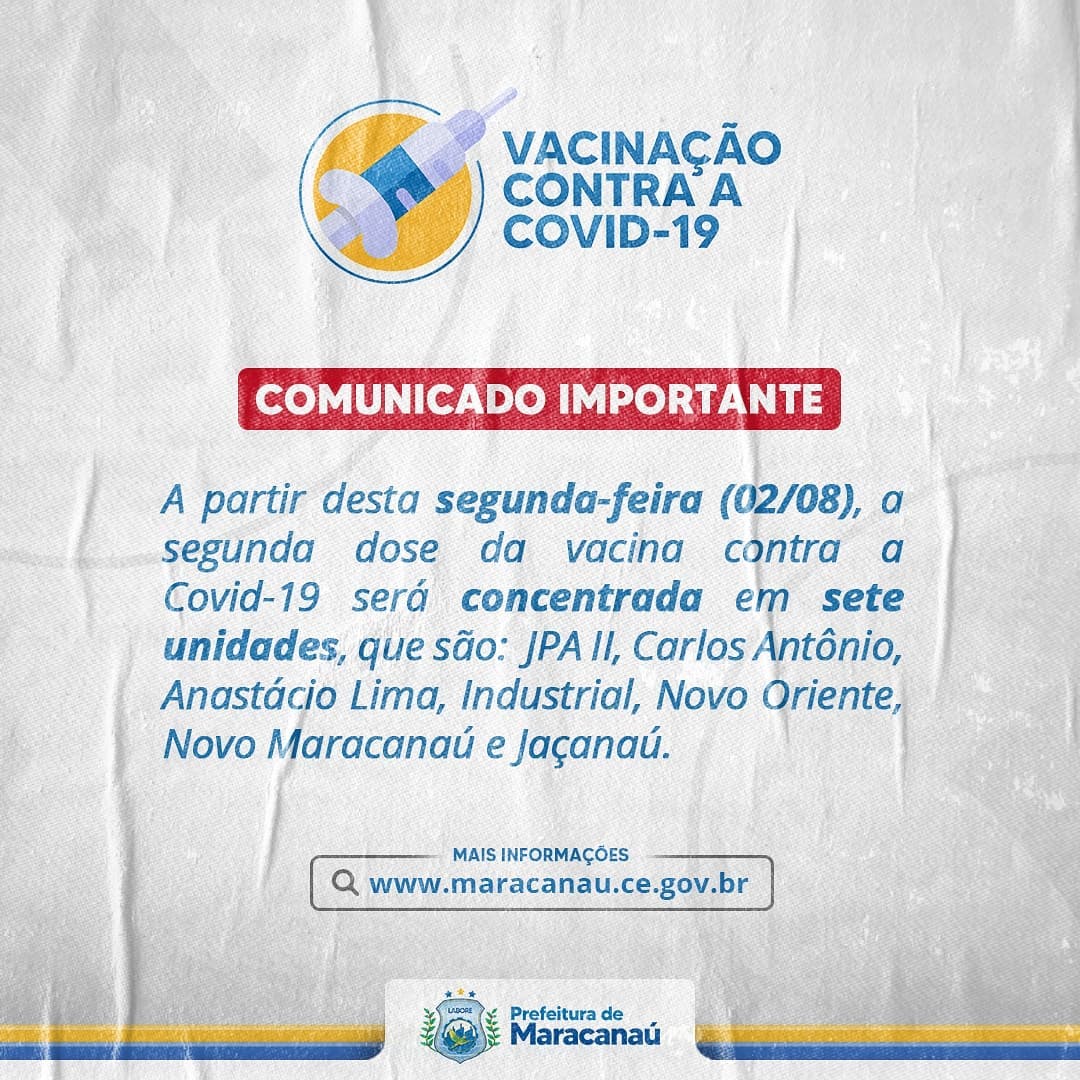 Leia mais sobre o artigo Aplicação de D2 será concentrada em sete Unidades de Saúde