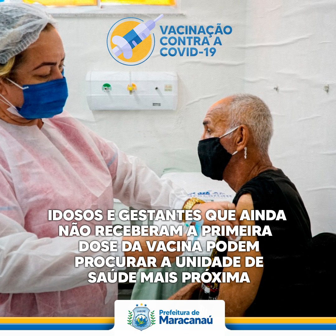 Você está visualizando atualmente Idosos e gestantes não precisam mais agendar para receber a primeira dose da vacina contra a covid-19