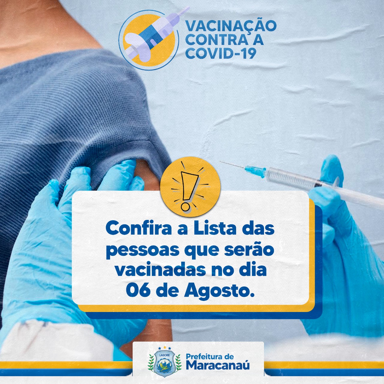 Leia mais sobre o artigo Confira a lista das pessoas que serão vacinadas no dia 06 de agosto