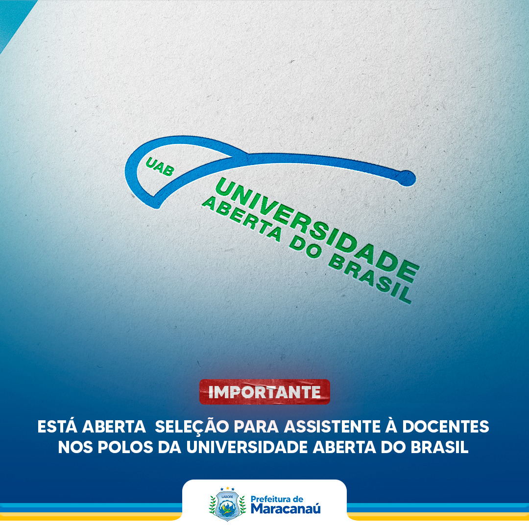 You are currently viewing Está aberta seleção para Assistente à Docentes nos Polos da Universidade Aberta do Brasil