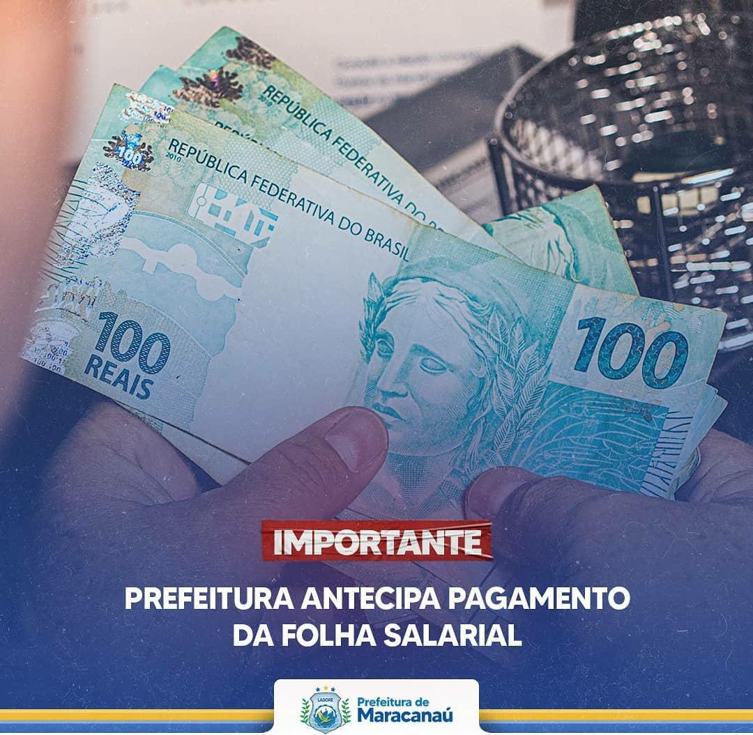 Você está visualizando atualmente Prefeitura antecipa folha de pagamento salarial