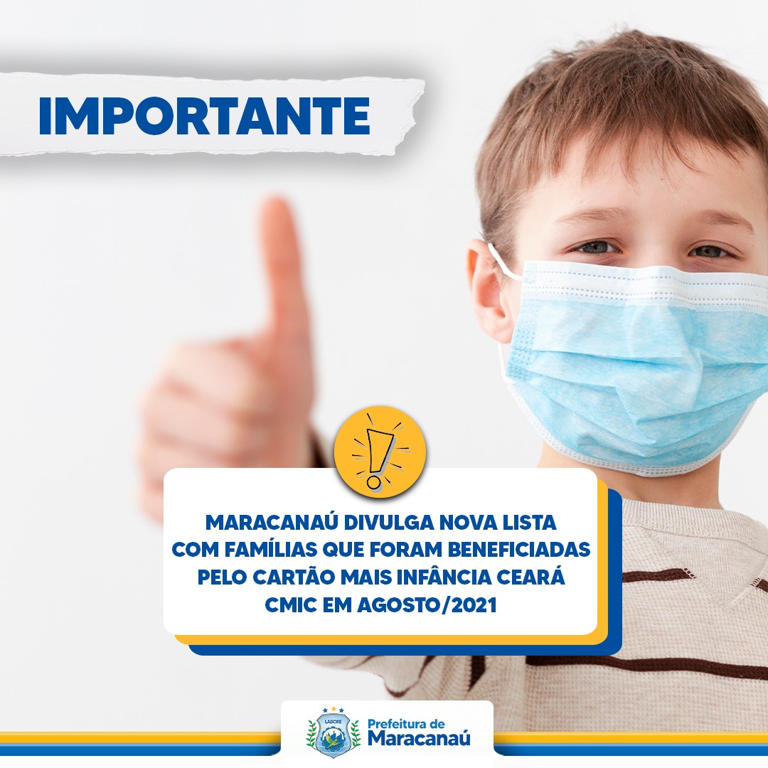 No momento, você está visualizando Prefeitura divulga nova lista com famílias beneficiadas pelo Cartão Mais Infância Ceará